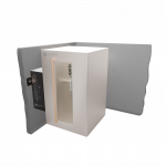 Druschke cryoE1 build in Kältekammer weiß Seitenansicht