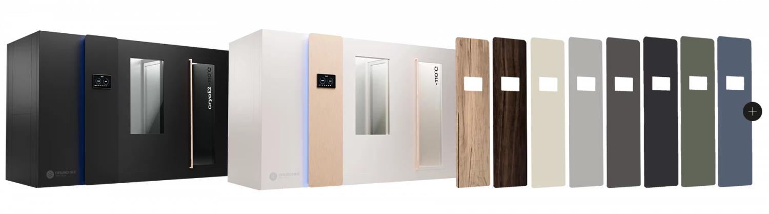 Farbauswahl für Kammer und Technikpaneel zum individuellen Design der Kammer