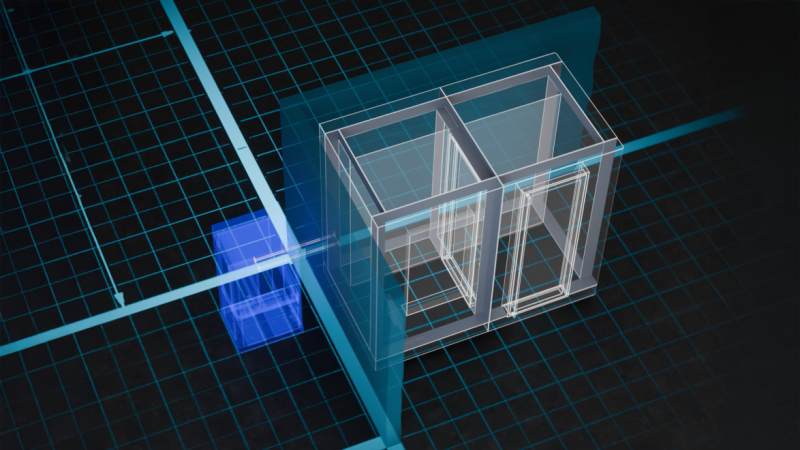 Grafische Darstellung des modularen Aufbausystems
