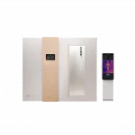 Druschke cryoE1 all in one Kältekammer in weiß mit Thermografiestehle rechts daneben