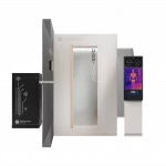 Druschke cryoE1 build in Kältekammer in weiß mit Thermografiestehle rechts daneben