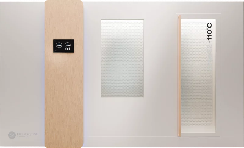 Kältekammer weiß mit Holzpanel